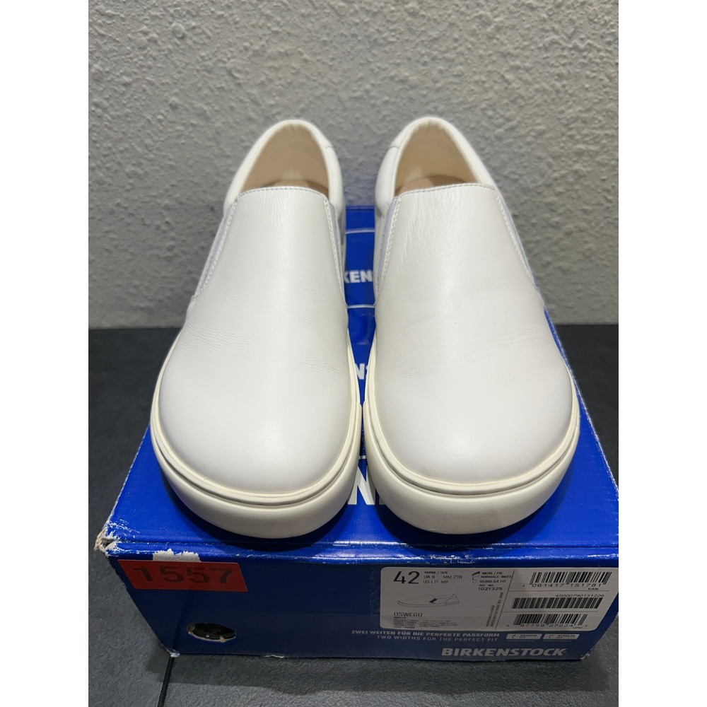 Birkenstock Oswego Natural Leather White EU 39 US L8 M6 Unisex